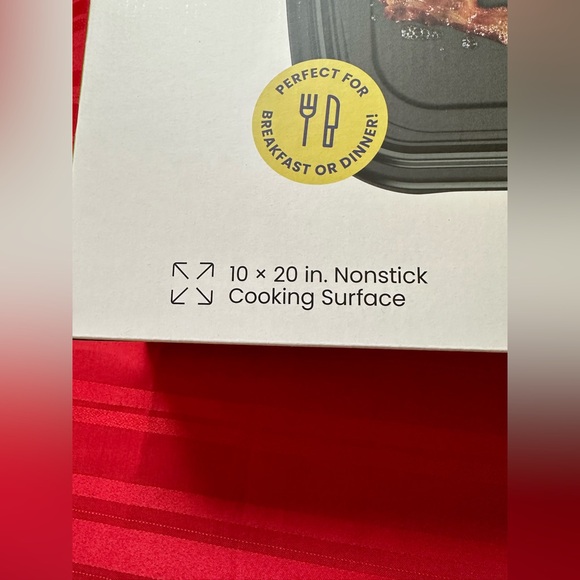 Chefman All-Purpose Nonstick Extra Long Electric Griddle New In Box - Picture 5 of 11